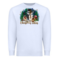 White christmas vibes Premium Sweatshirt - CowGirlArtShop