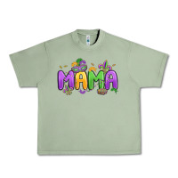 Oil Green mardi gras mama Urban Heavy Tee - MaliasSmallBusiness
