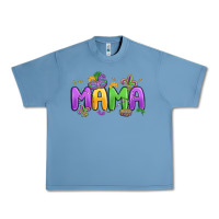 Pebble Blue mardi gras mama Urban Heavy Tee - MaliasSmallBusiness