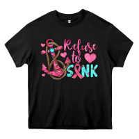Black refuse to sink Heavy Core Tee - JahusDesignShop