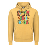 Vintage Mustard buggin my teacher for 100 days Vintage Hoodie - MaliasSmallBusiness