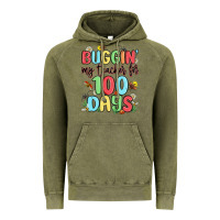 Vintage Olive buggin my teacher for 100 days Vintage Hoodie - MaliasSmallBusiness