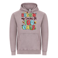 Vintage Zinc buggin my teacher for 100 days Vintage Hoodie - MaliasSmallBusiness