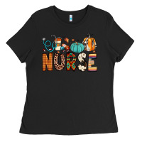 Black nurse fall Ladies Tee - JahusDesignShop