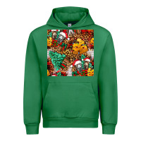 Emerald christmas donkeys Urban Hoodie - FaDigitalArtStudio