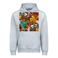 Heather Grey christmas donkeys Urban Hoodie - FaDigitalArtStudio