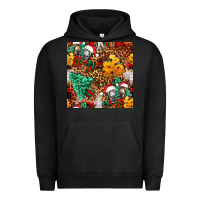 Pigment Black christmas donkeys Urban Hoodie - FaDigitalArtStudio