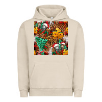 Pigment French Oak christmas donkeys Urban Hoodie - FaDigitalArtStudio