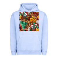 Pigment Grape Ice christmas donkeys Urban Hoodie - FaDigitalArtStudio
