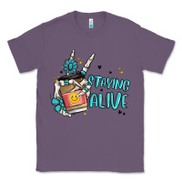 Lavender staying alive Classic Tee - MaliasSmallBusiness