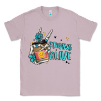 Lilac staying alive Classic Tee - MaliasSmallBusiness