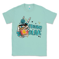 Seafoam staying alive Classic Tee - MaliasSmallBusiness