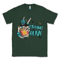Sports Green staying alive Classic Tee - MaliasSmallBusiness