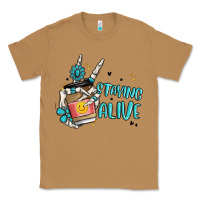 Toasted Coconut staying alive Classic Tee - MaliasSmallBusiness