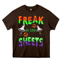 Chocolate Brown freak in the sheets Heavy Core Tee - BundleAndBundleShop