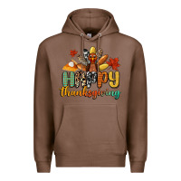 Chestnut happy thanksgiving Premium Hoodie - CowGirlArtShop
