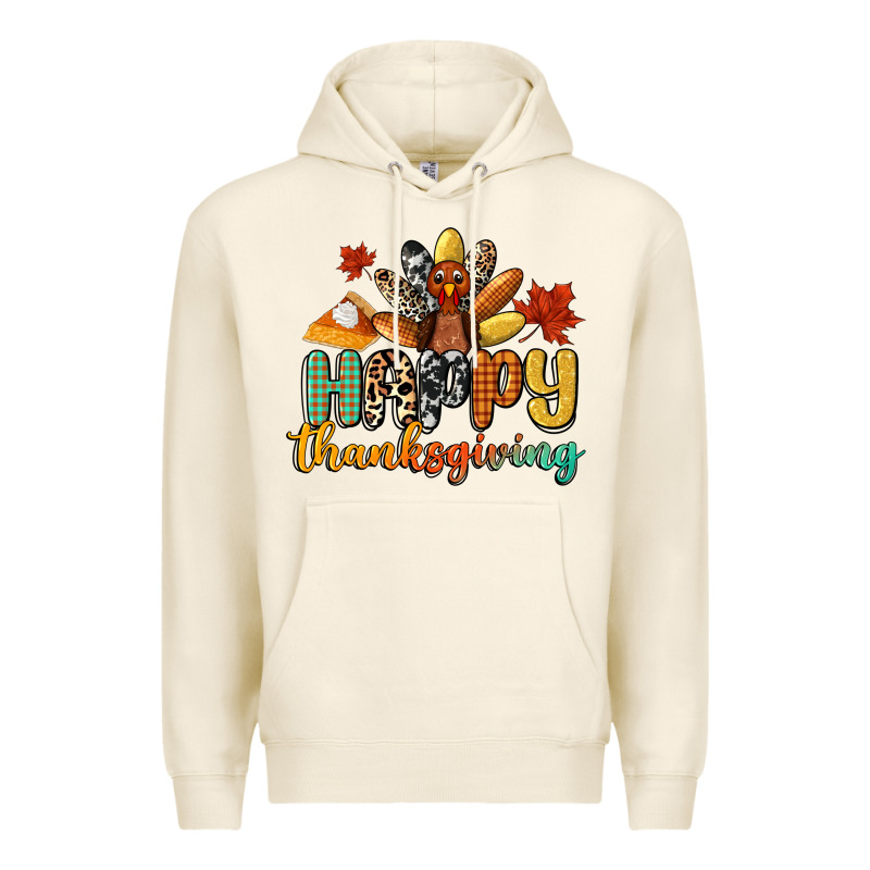 Happy Thanksgiving Premium Hoodie by CowGirlArtShop | Teevron