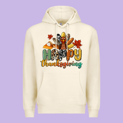 Happy Thanksgiving Premium Hoodie Designed By Cowgirlartshop
