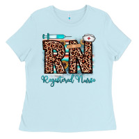 Baby Blue rn registered nurse Ladies Tee - JahusDesignShop