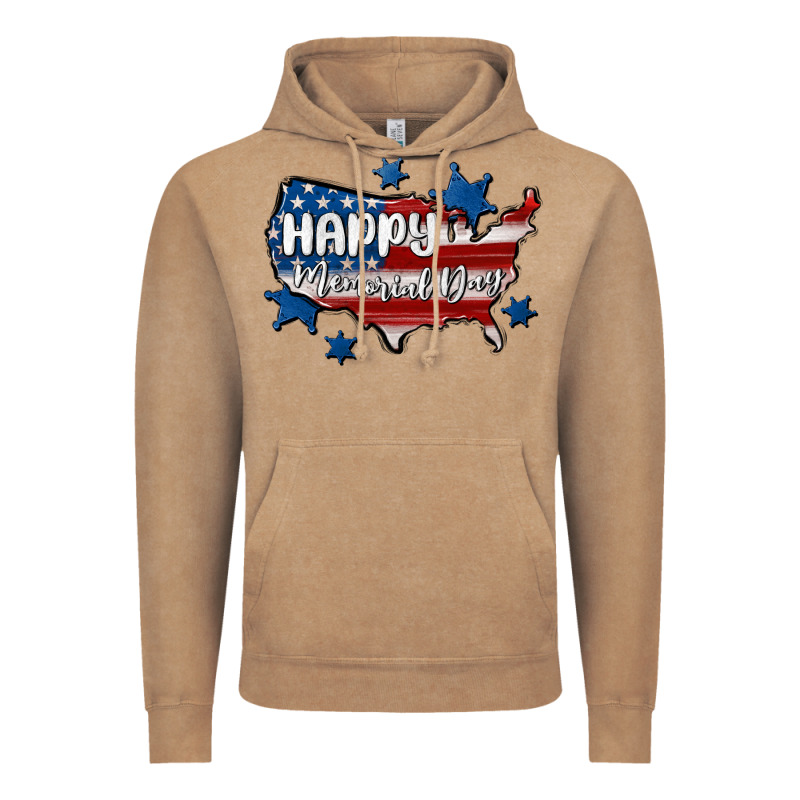 Happy Memorial Day Usa Vintage Hoodie by MaliasSmallBusiness | Teevron