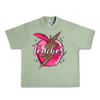 Oil Green teacher lightning bolt valentine s day Urban Heavy Tee - MaliasSmallBusiness