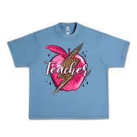 Pebble Blue teacher lightning bolt valentine s day Urban Heavy Tee - MaliasSmallBusiness