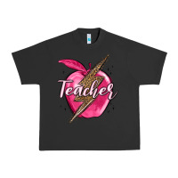 Pigment Black teacher lightning bolt valentine s day Urban Heavy Tee - MaliasSmallBusiness