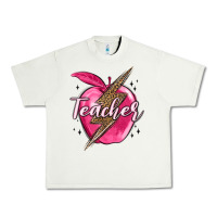 Pistachio teacher lightning bolt valentine s day Urban Heavy Tee - MaliasSmallBusiness