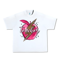White teacher lightning bolt valentine s day Urban Heavy Tee - MaliasSmallBusiness