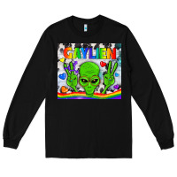 Black LGBTQ Gaylien Tumbler Long Sleeve Tee - BundleAndBundleShop