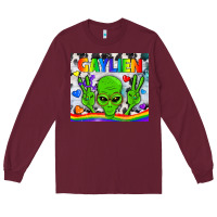 Burgundy LGBTQ Gaylien Tumbler Long Sleeve Tee - BundleAndBundleShop