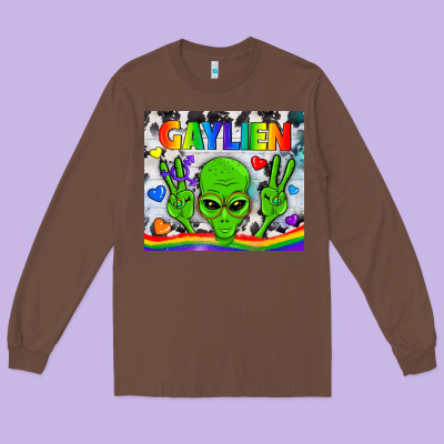 Lgbtq Gaylien Tumbler Long Sleeve Tee Designed By Bundleandbundleshop
