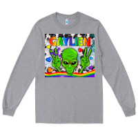 Heather Grey LGBTQ Gaylien Tumbler Long Sleeve Tee - BundleAndBundleShop