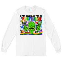 White LGBTQ Gaylien Tumbler Long Sleeve Tee - BundleAndBundleShop