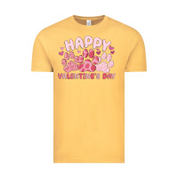 Vintage Mustard happy valentine's day Vintage Tee - MaliasSmallBusiness