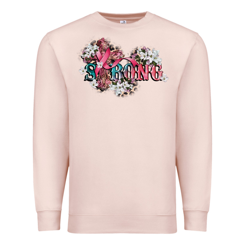 Strong Cancer Awareness 12 Inches 300 Dpi Premium Sweatshirt by CowGirlArtShop | Teevron