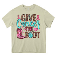 Mossy give cancer the boot Heavy Core Tee - JahusDesignShop