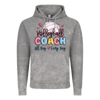 Cloud Rock volleyball coach all day every day Vintage Hoodie - MaliasSmallBusiness