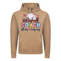 Vintage Coffee volleyball coach all day every day Vintage Hoodie - MaliasSmallBusiness