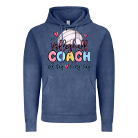 Vintage Denim volleyball coach all day every day Vintage Hoodie - MaliasSmallBusiness