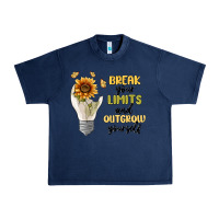 Navy break your limits Urban Heavy Tee - MaliasSmallBusiness