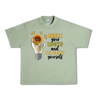 Oil Green break your limits Urban Heavy Tee - MaliasSmallBusiness