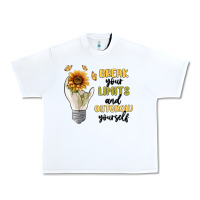 White break your limits Urban Heavy Tee - MaliasSmallBusiness