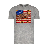 Cloud Rock American flag leopard sunflower Vintage Tee - JahusDesignShop