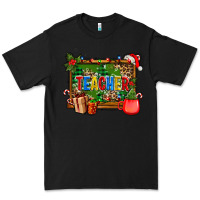 Black christmas teacher and coffe cup with board Premium Tee - AdoDesignShop