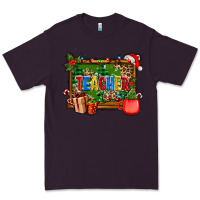 Plum christmas teacher and coffe cup with board Premium Tee - AdoDesignShop