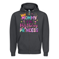 Smoke mommy of the birthday princess Zipper Hoodie - NancyCooperArtShop