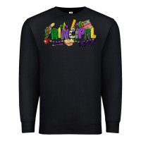 Black principal mardi gras cowgirl Premium Sweatshirt - CowGirlArtShop