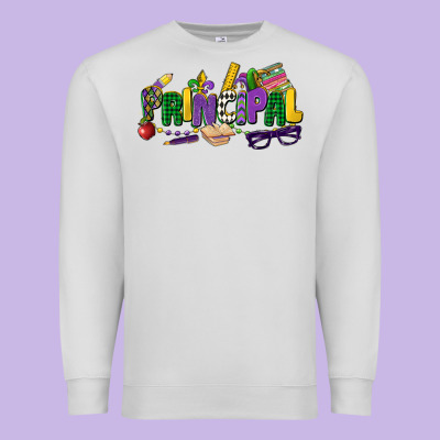Principal Mardi Gras Cowgirl Premium Sweatshirt Designed By Cowgirlartshop