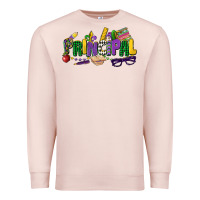 Pale Pink principal mardi gras cowgirl Premium Sweatshirt - CowGirlArtShop